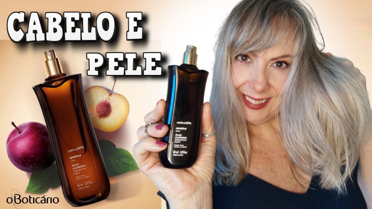 💜ÓLEO GLORIOSO AMEIXA CABELO E PELE NATIVA SPA O BOTICÁRIO