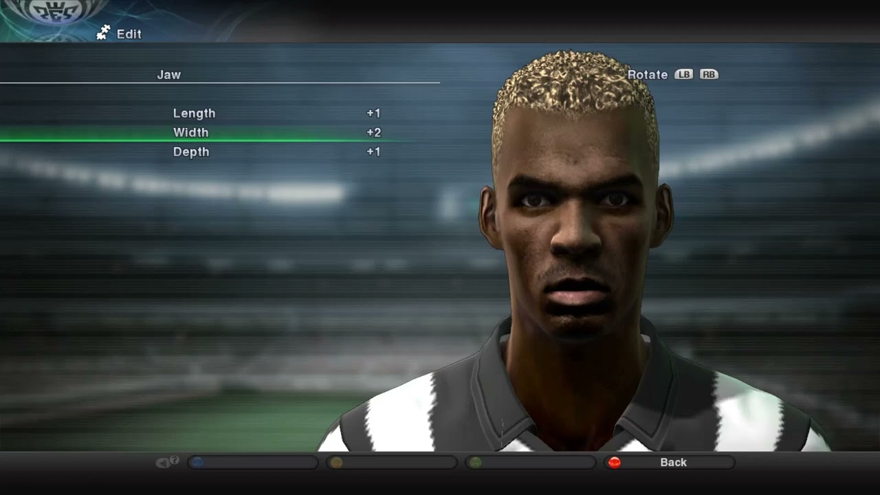 Paul Pogba pes 2011 build face