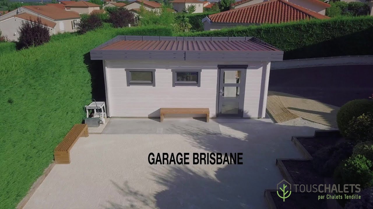 Garage Brisbane madriers 44mm par Touschalets