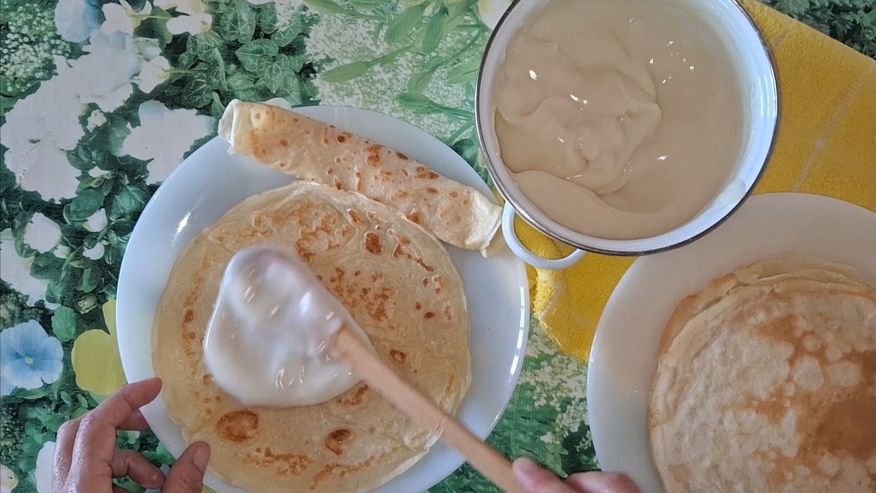 CREPS Rellenos de  CREMA PASTELERA Sin Huevos