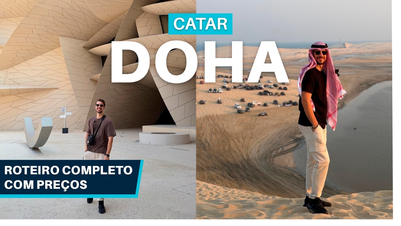 DOHA, CATAR - O QUE FAZER em 3 DIAS na CIDADE LUXUOSA do ORIENTE MÉDIO, ONDE COMER e SE HOSPEDAR