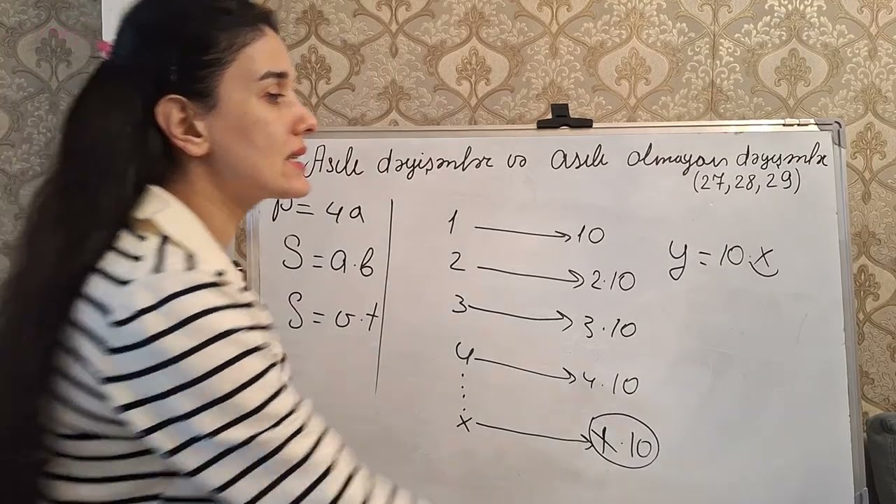 5-ci sinif riyaziyyat 2-ci hissə.  Səh 27,28,29 . Asılı dəyişənlər və asılı olmayan dəyişənlər