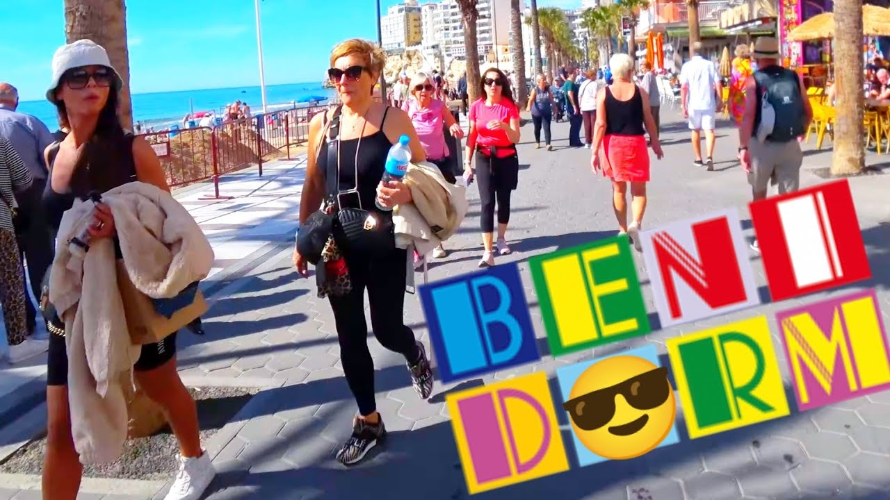 😎BENIDORM march 2023 Levante Beach - Playa de Levante /🇪🇸 Spain  Costa Blanca 4K