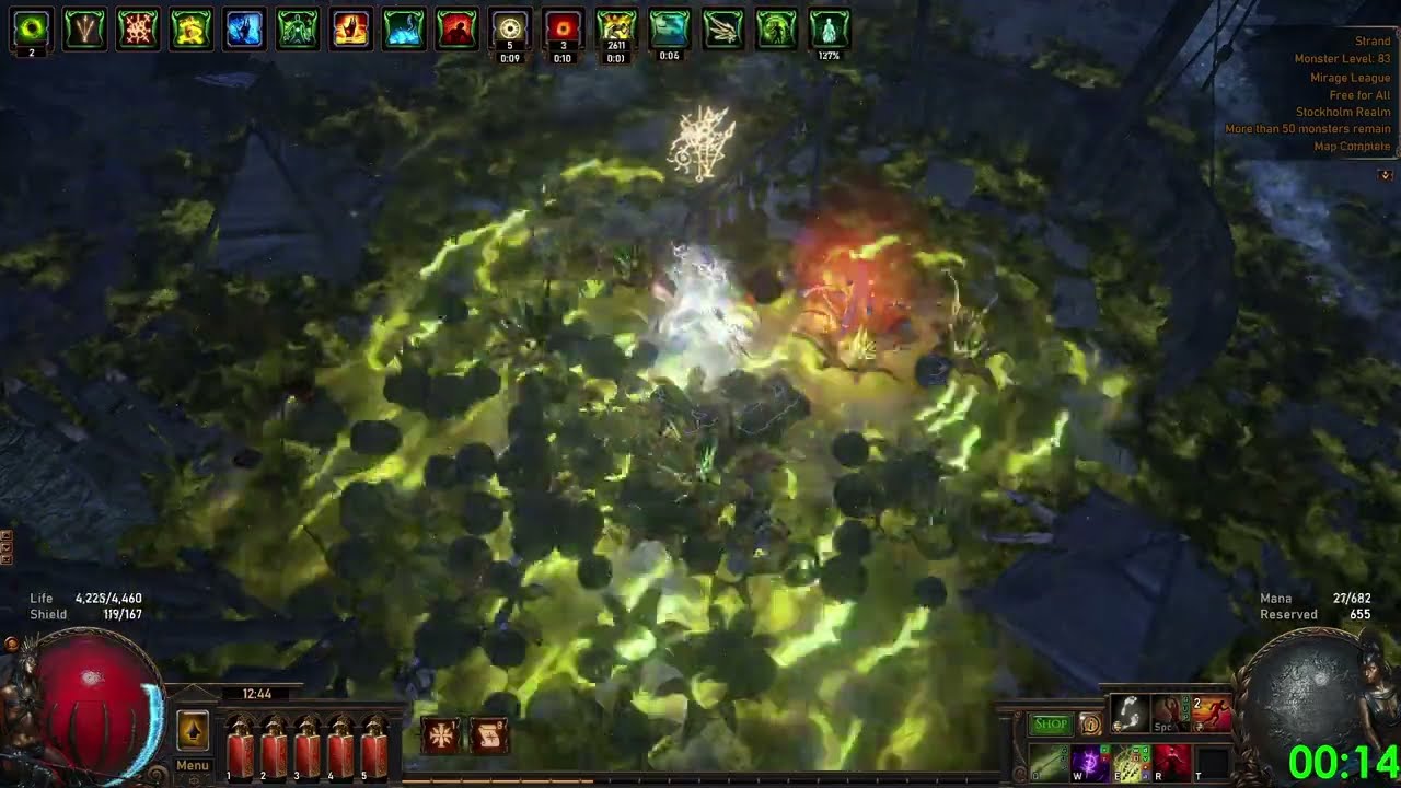 [Path of Exile 3.28] Reliquarian Toxic Rain - 11 second Strand