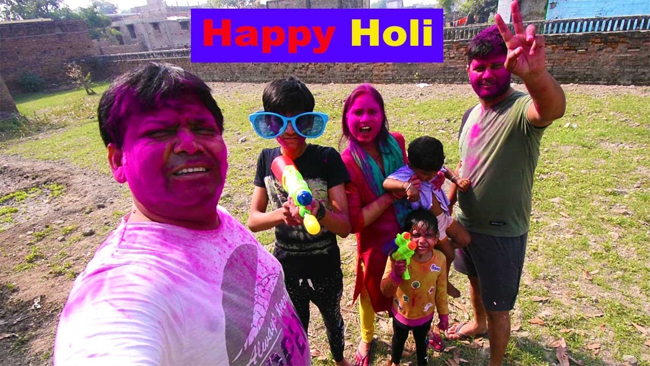 Bura na maano Holi hai..😍 Holi Celebration in village of Bihar