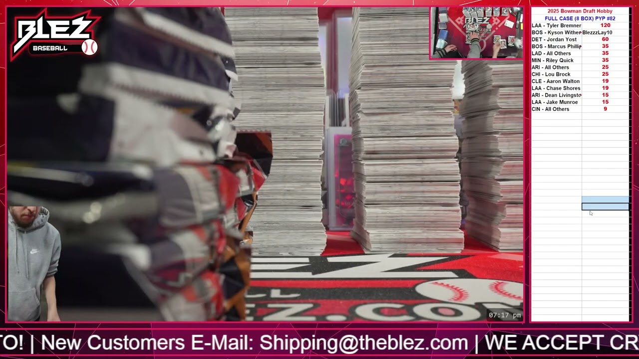 2025 Bowman Draft Hobby FULL CASE BREAK Pick Your Player #82