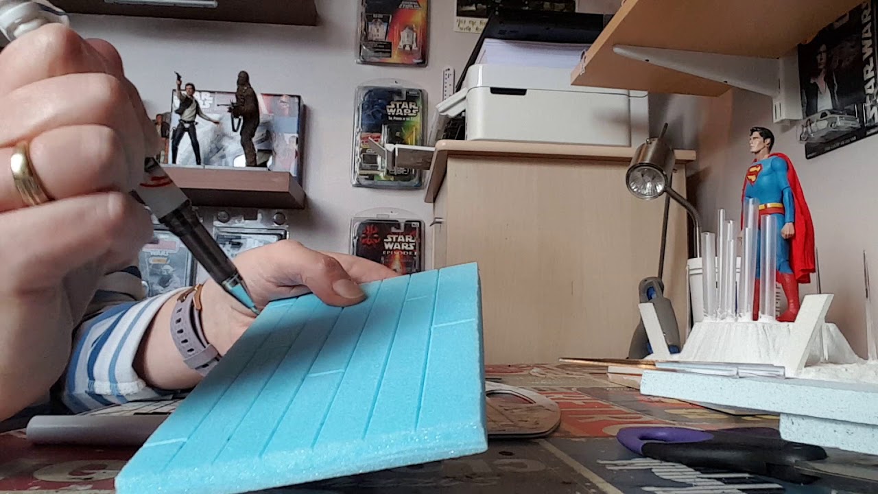 How to achieve wood floorboards and wood effect on Styrofoam.