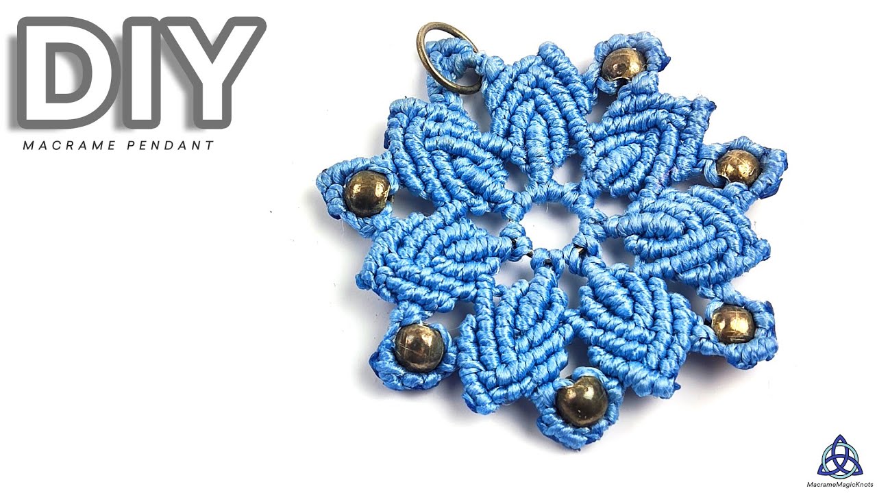 DIY Macrame Mandala Flower Tutorial