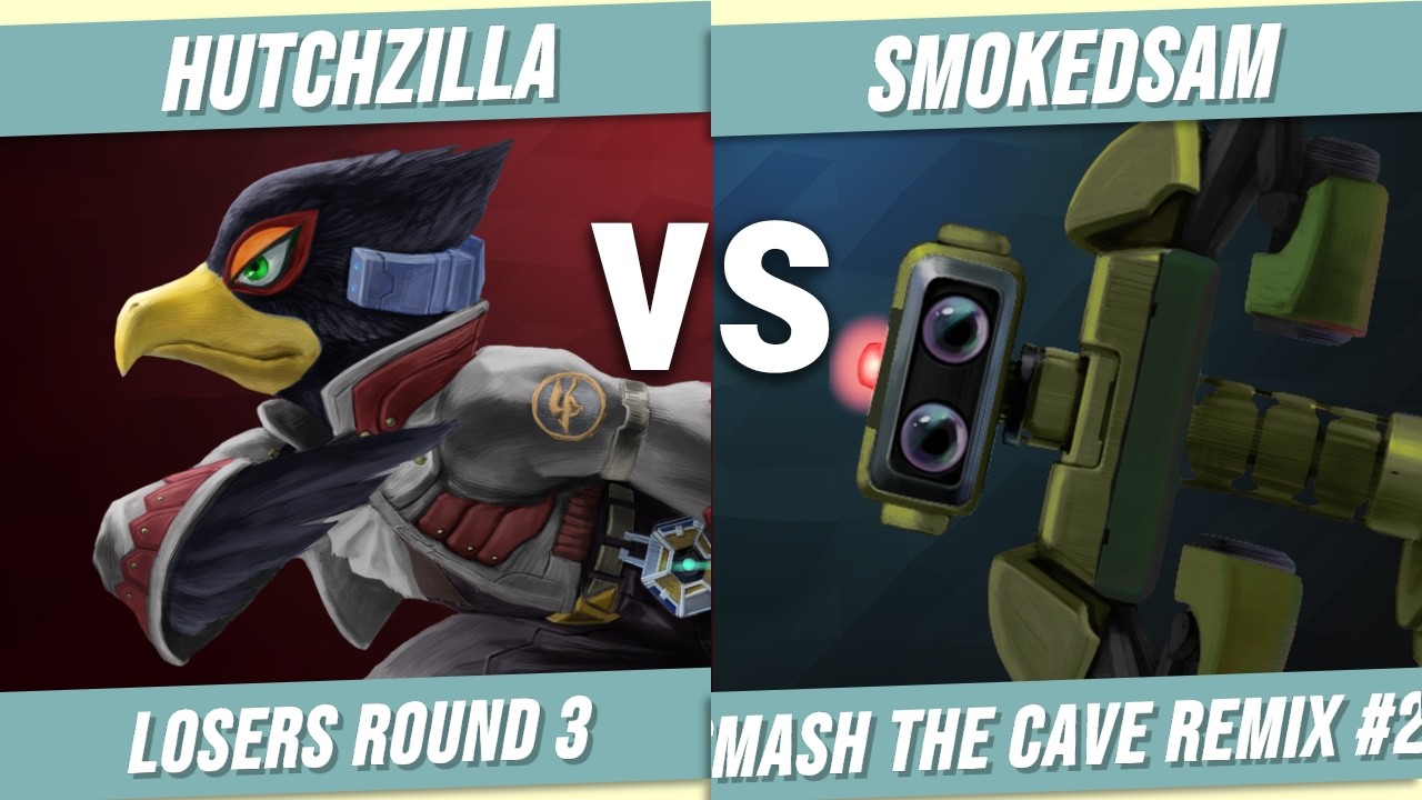 Hutchzilla (Falco) vs SmokedSam (ROB) | Smash the Cave REMIX #23 - Losers Round 3