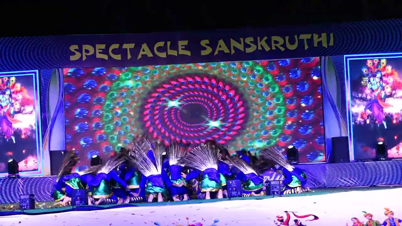 Spectacle Sanskruthi Annual Day 2025 - peacock dance
