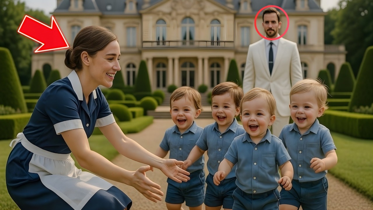 Milionário Achava Que os Filhos Não Falavam, Até Vê los Correr no Jardim e Gritarem o Nome da Faxine