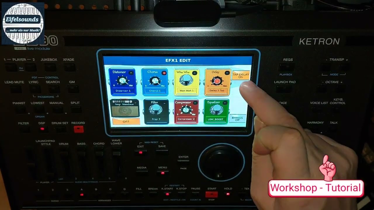Eifelsounds Michael B. - Workshop Ketron SD-90 - Effekteinstellungen