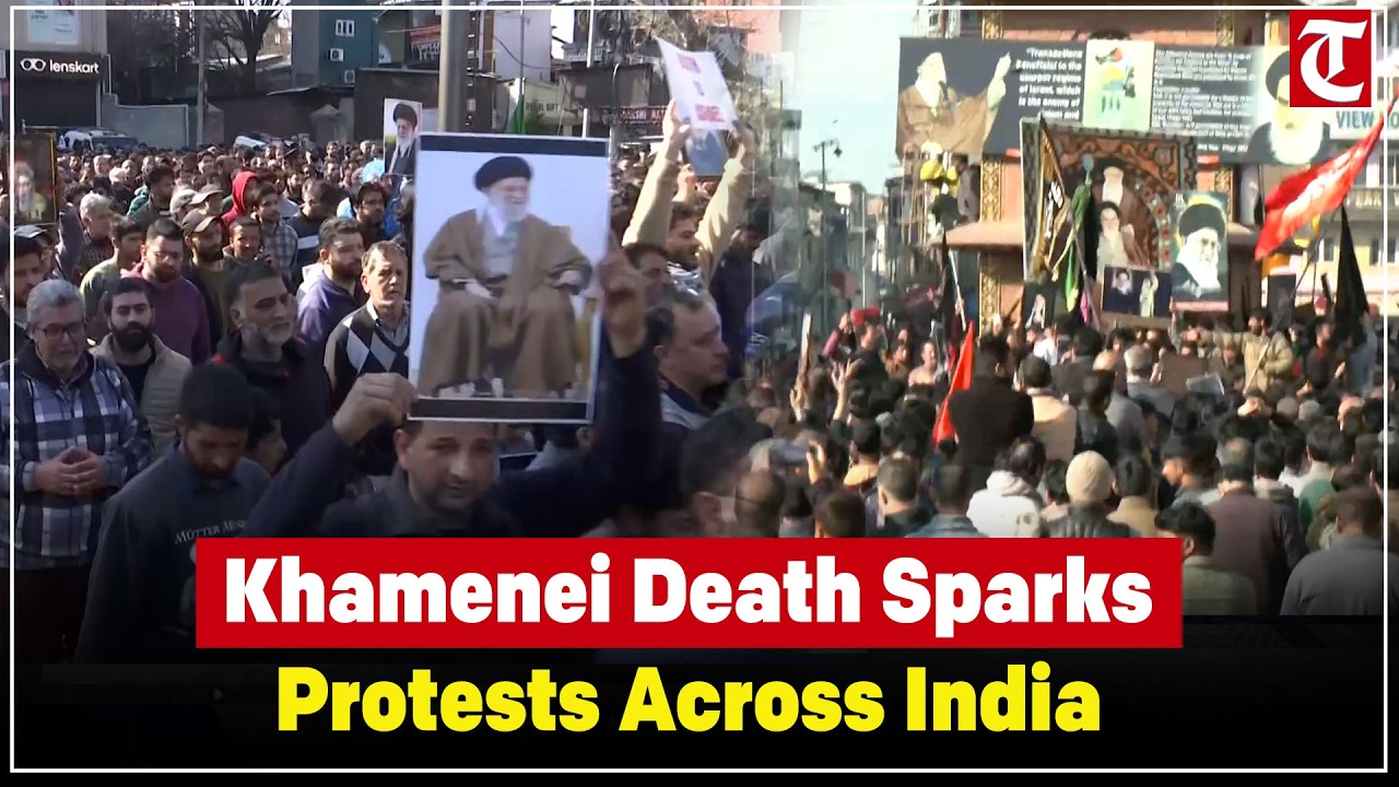 Shia community protests in Lucknow, Srinagar, after reports of Iran’s Supreme Leader Khamenei