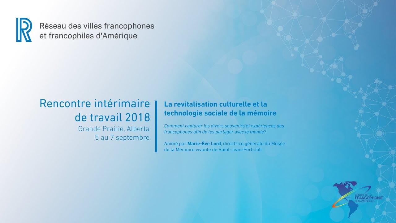 La revitalisation culturelle et la technologie sociale de la mémoire.