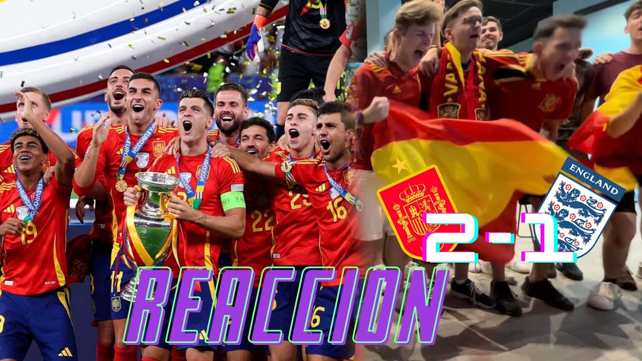 REACCION ESPAÑA 2-1 INGLATERRA | GLORIA ETERNA, SOMOS CAMPEONES DE EUROPA ❤️💛❤️