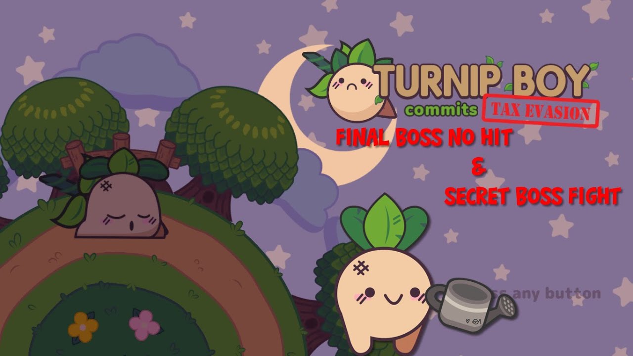 Turnip Boy Commits Tax Evasion - Final Boss No Hit And Secret Boss Fight + Credits