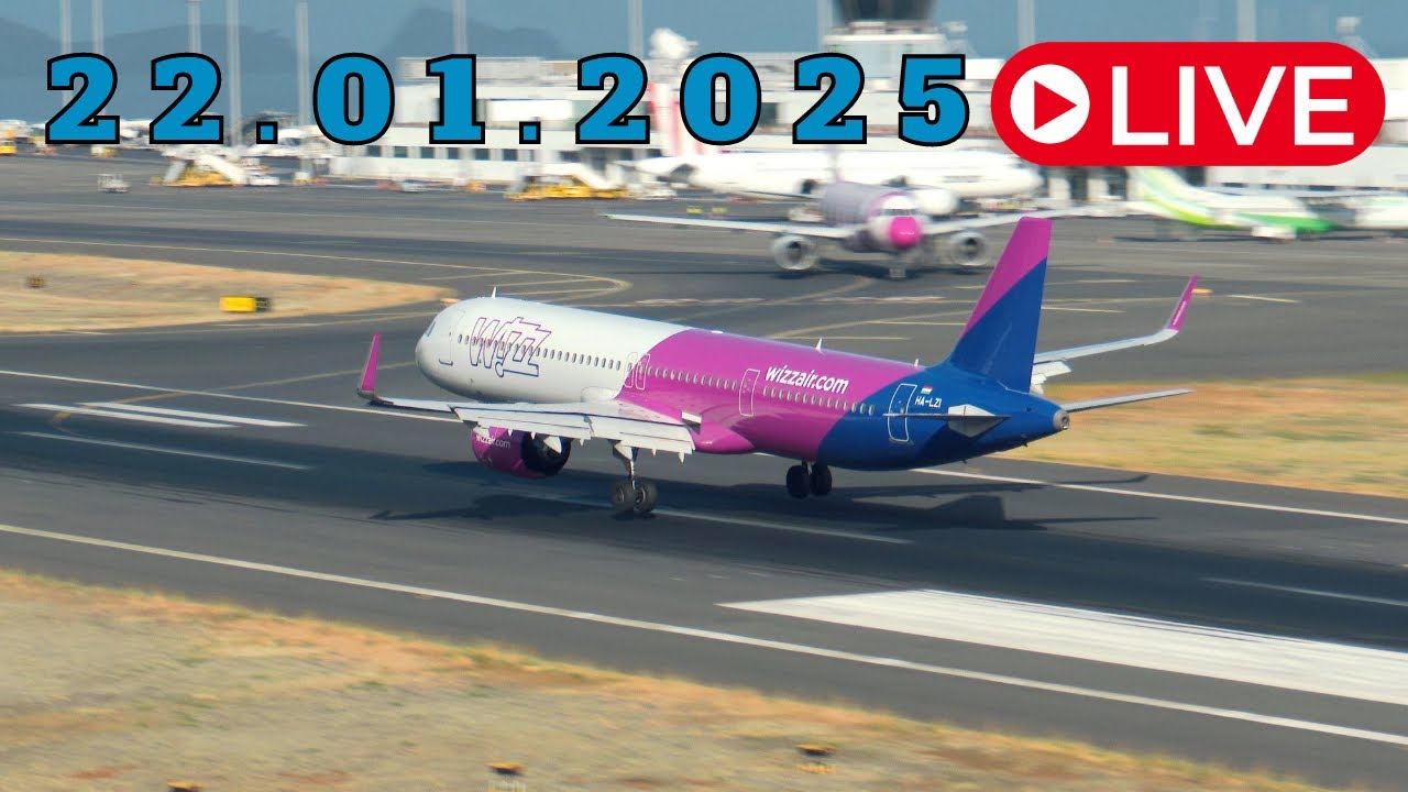 LIVE ACTION From Madeira Island Airport 22.01.2025