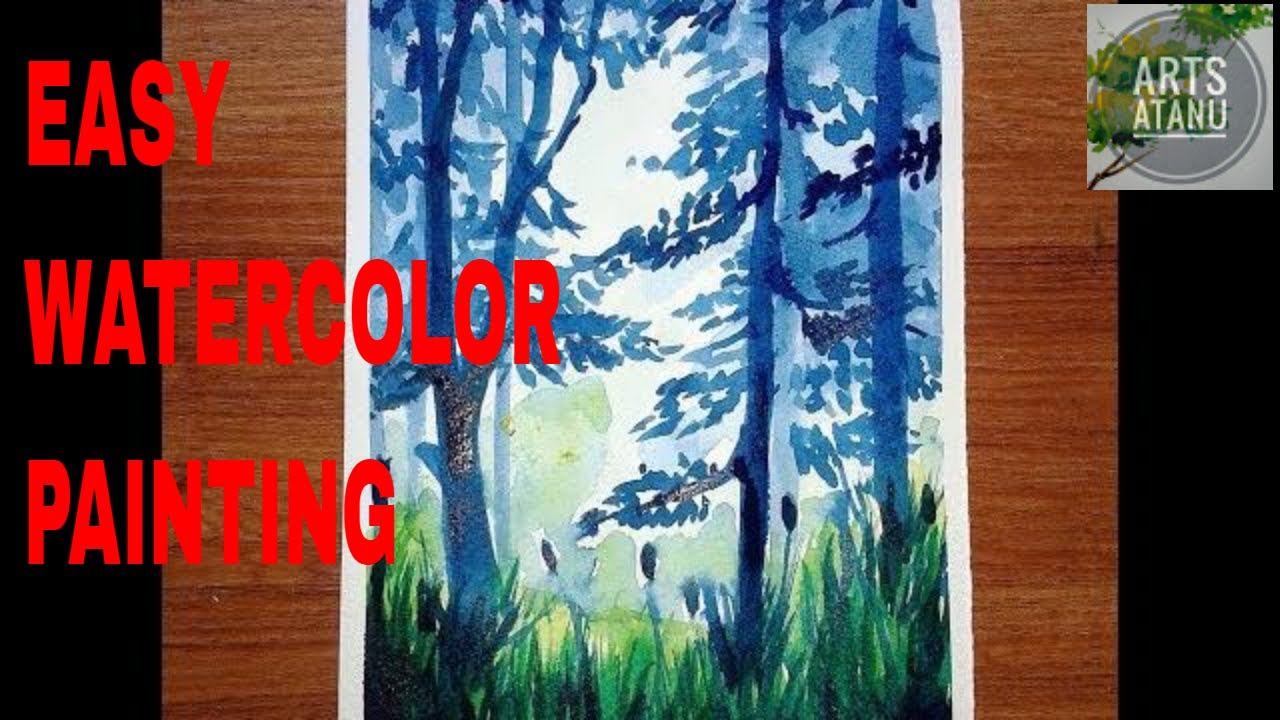Watercolor Painting for Beginners | Wet in Wet Technique | Art Atanu