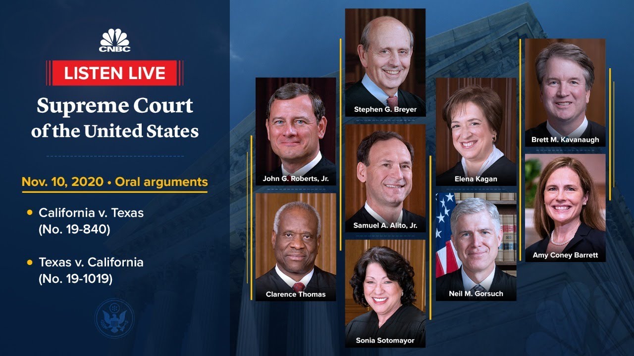 U.S. Supreme Court hears argument challenging Affordable Care Act &mdash; 11/10/2020