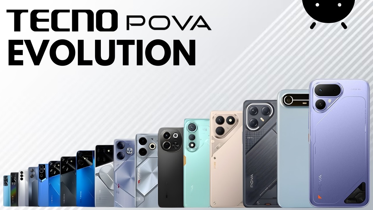Evolution of Tecno Pova Series 2020-2025 | Tecno Pova ToPova Slim Evolution