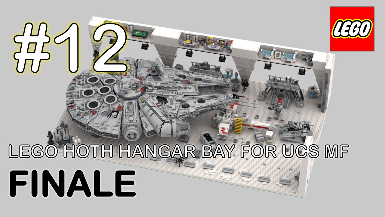 FINALE!!! Lego Hoth hangar base for UCS Millenium Falcon #12