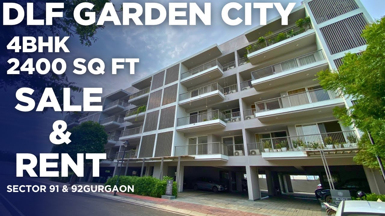 DLF Garden City 4Bhk Plot Size 270 Sq Yard Luxury Low-Rise Floor in Sector 91 & 92 GGN | 9818646102