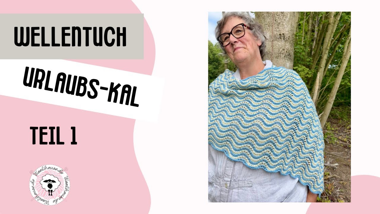 Einfach / Stola stricken / Wellen Muster Anleitung von King Cole