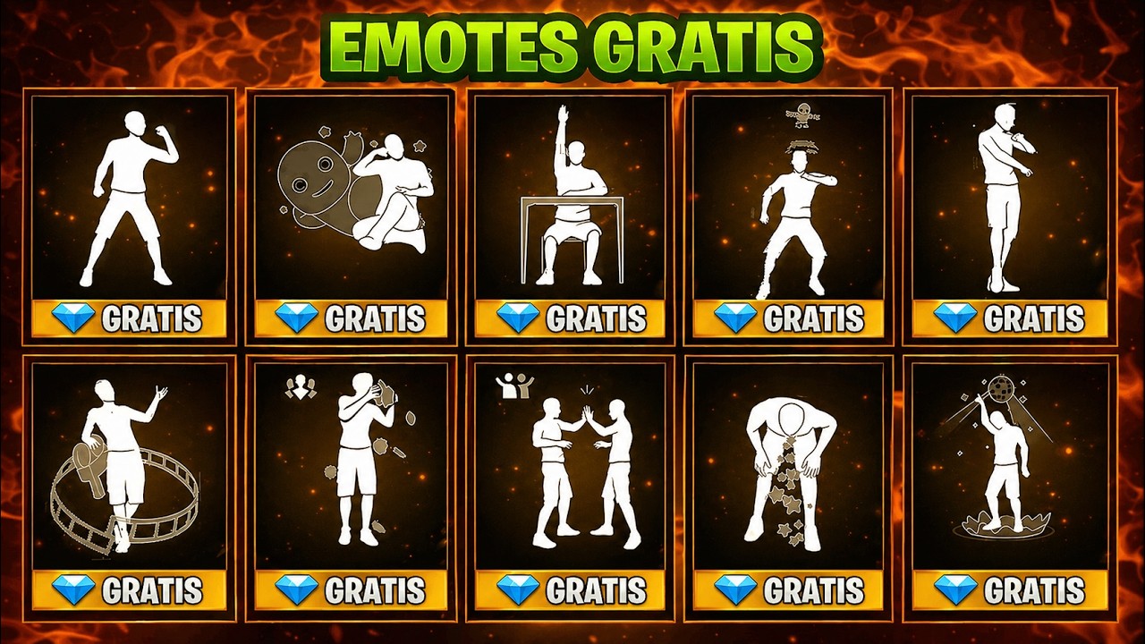 😱 C&Oacute;MO CONSEGUIR EMOTES GRATIS EN FREE FIRE 2026 😍 F&aacute;cil y R&aacute;pido ✅