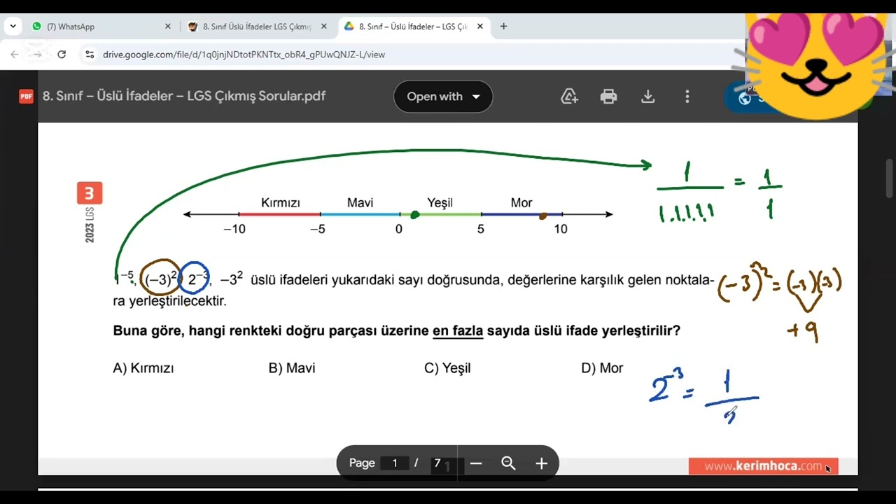 Üslü lgs çıkmış