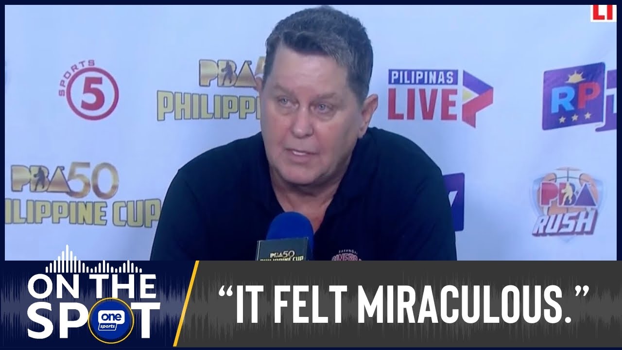 Coach Tim Cone on Ginebra&rsquo;s epic encounter vs Converge | #OSOnTheSpot