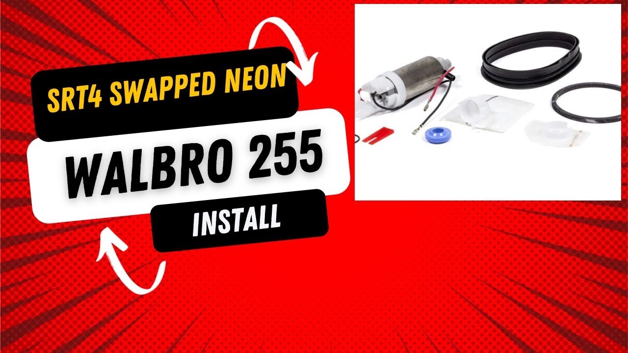 SRT-4 swap Dodge Neon 255 Walbro pump install. Detailed video!