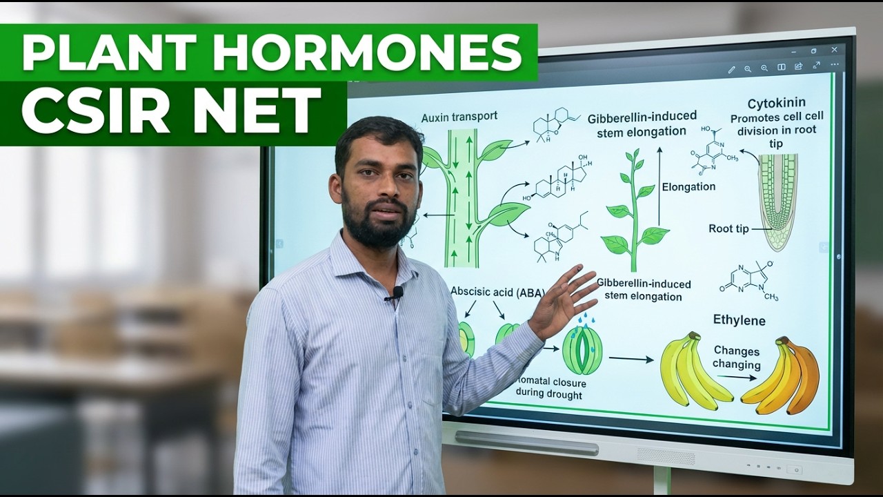 Plant Hormones Part 2 | Gibberellins, Cytokinins, Ethylene & ABA | CSIR NET Plant Physiology