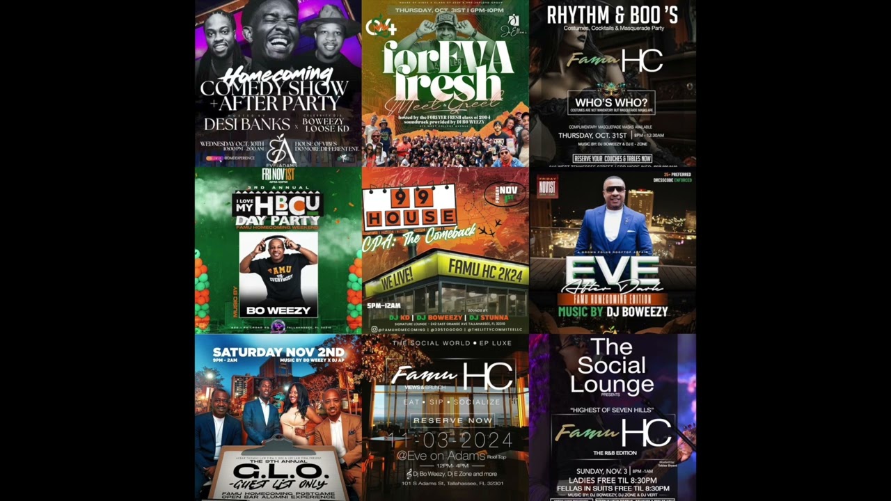 Bo Weezy - FAMU Homecoming 24 - Clean Vid