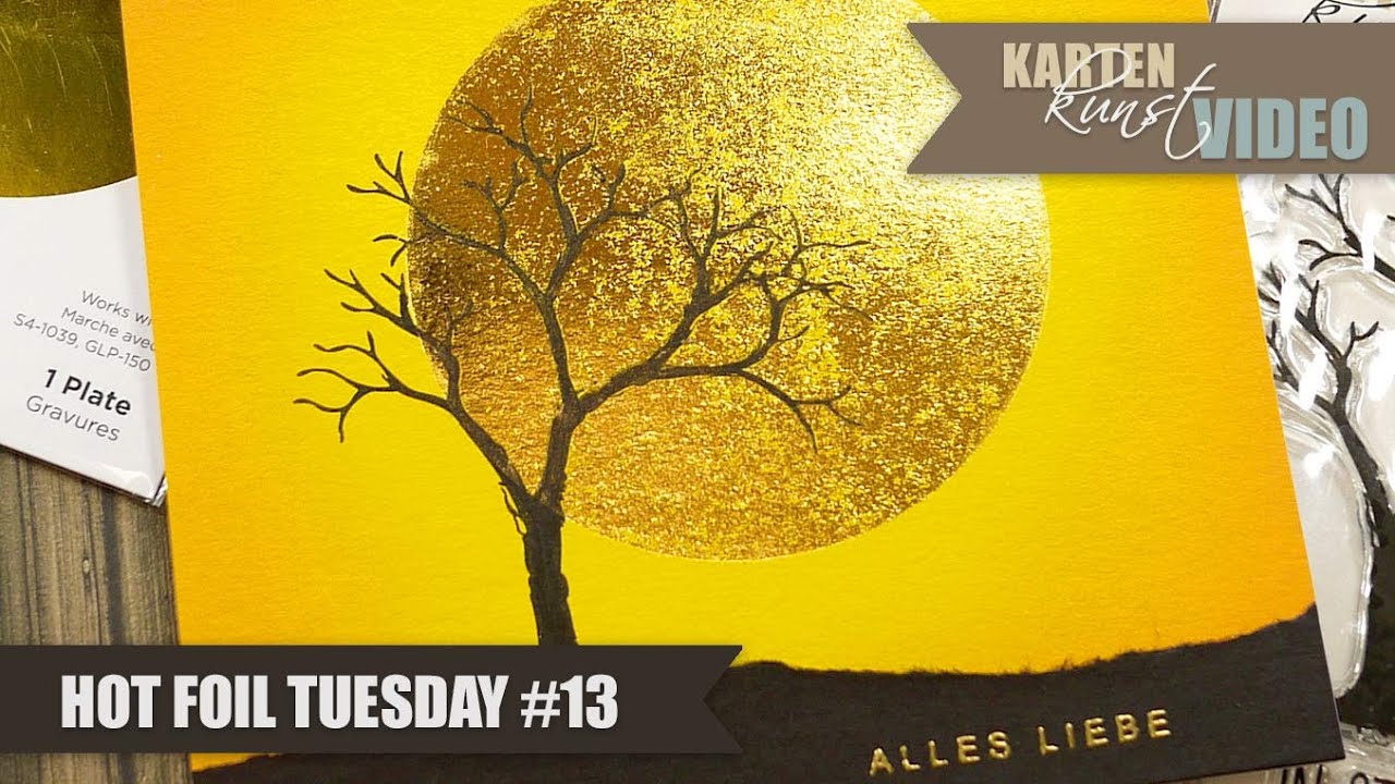 Karten-Kunst Hot Foil Tuesday #13 - Sonne ☀