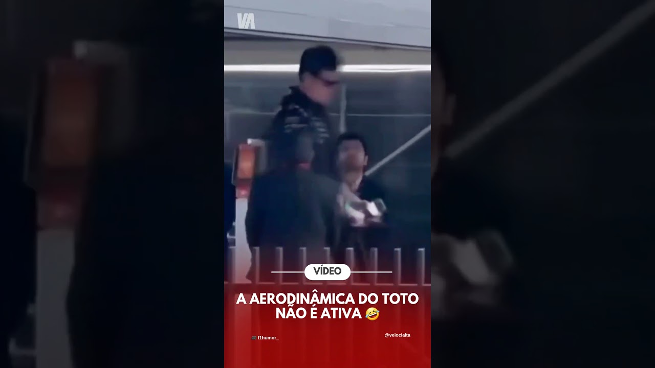A aerodinâmica do toto não é ativa 🤣