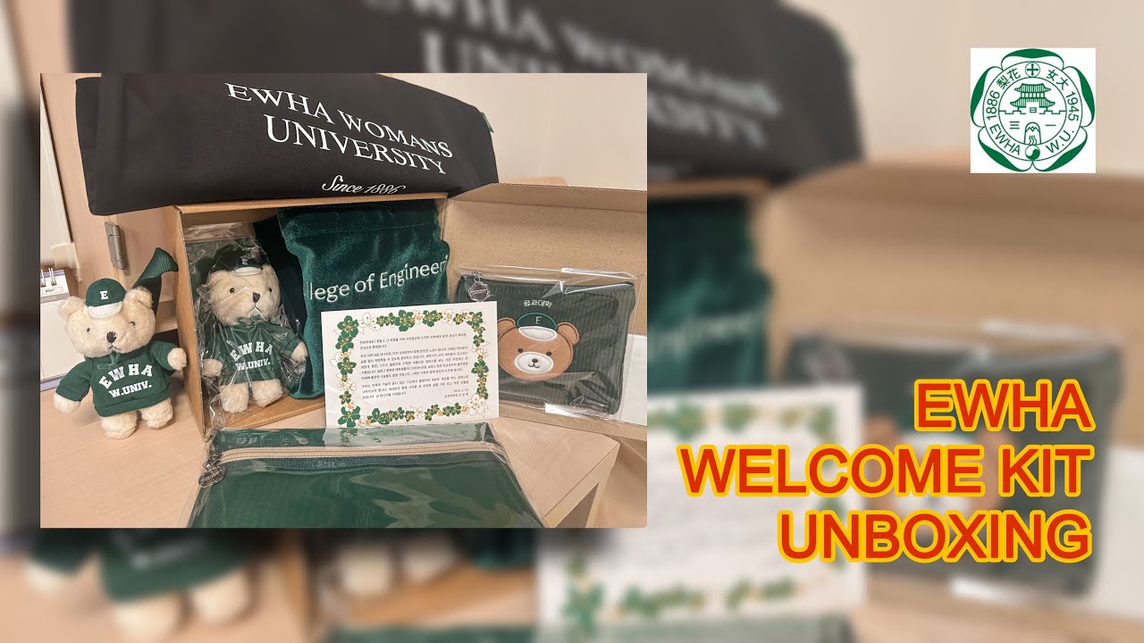 #30 EWHA WELCOME KIT UNBOXING🌸🎁 #collegeofengineering
