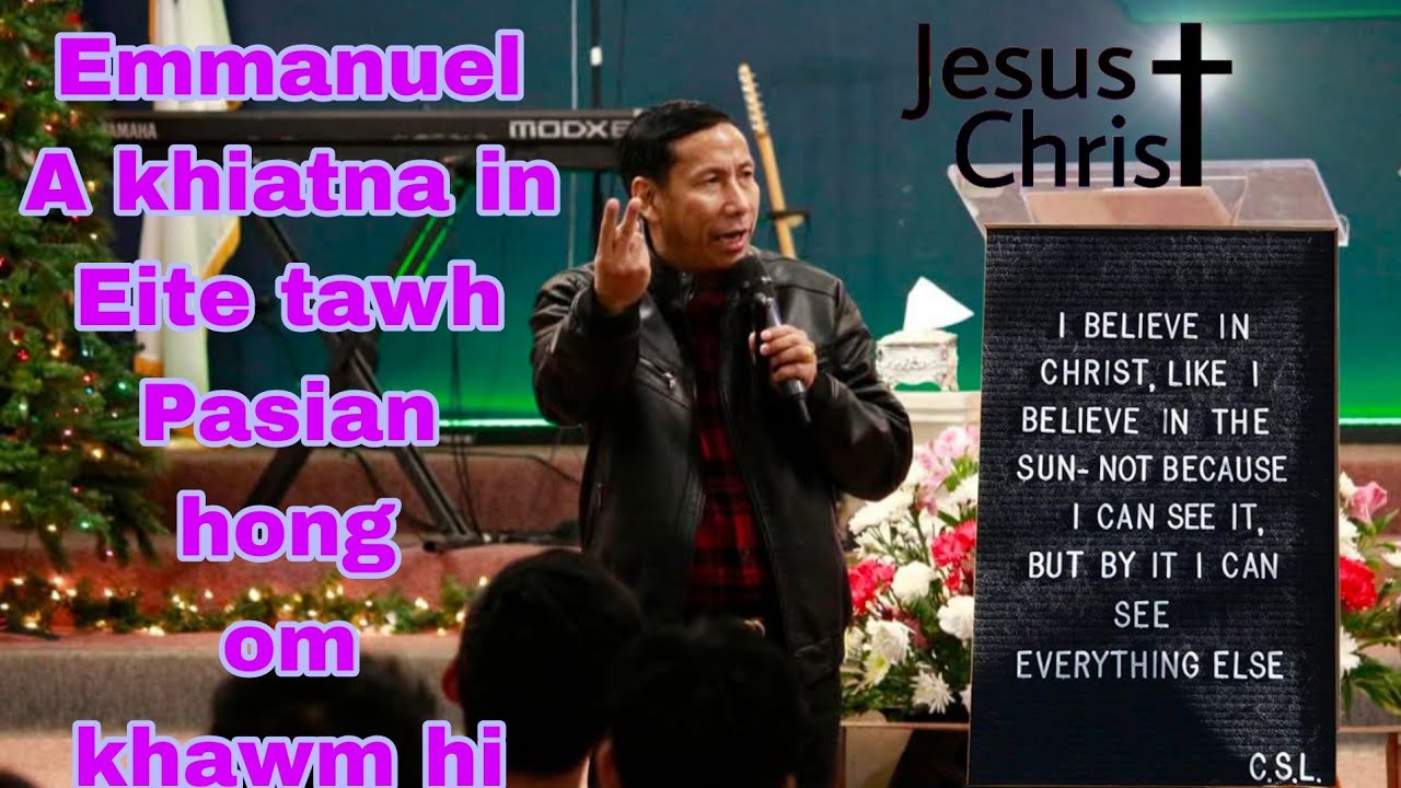 Emmanuel A Khiatna in Eite Tawh Pasian Hong om Khawm Evan.Thang Khan Thawn #sermon #zomisermon #zomi
