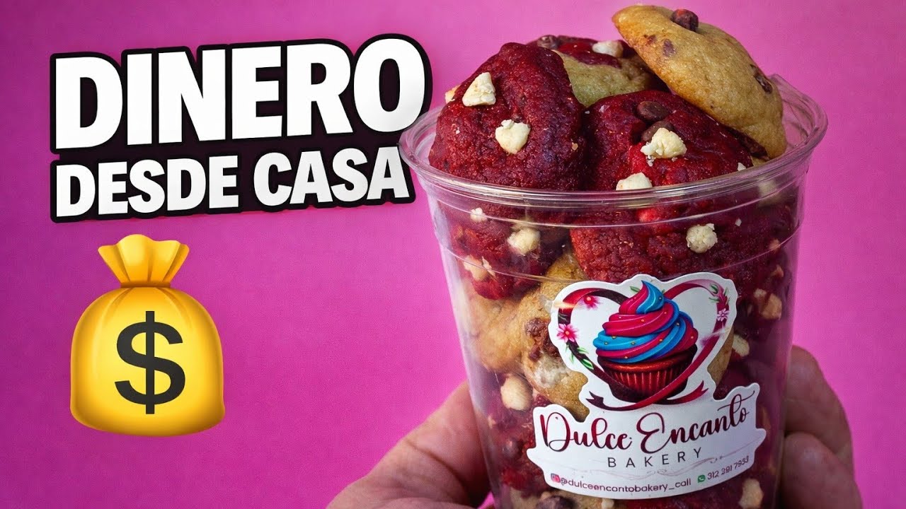 GALLETAS MINI CON CHIPS DE CHOCOLATE Y RED VELVET PARA VENDER | RECETA FÁCIL Y COSTO REAL