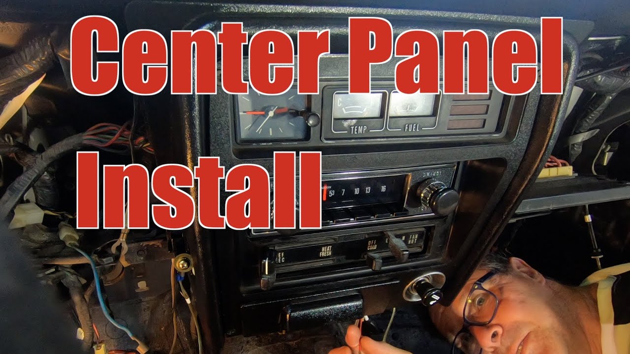 Center Instrument Cluster Radio Panel & Hood Vlog 79 Mazda RX3 Restoration