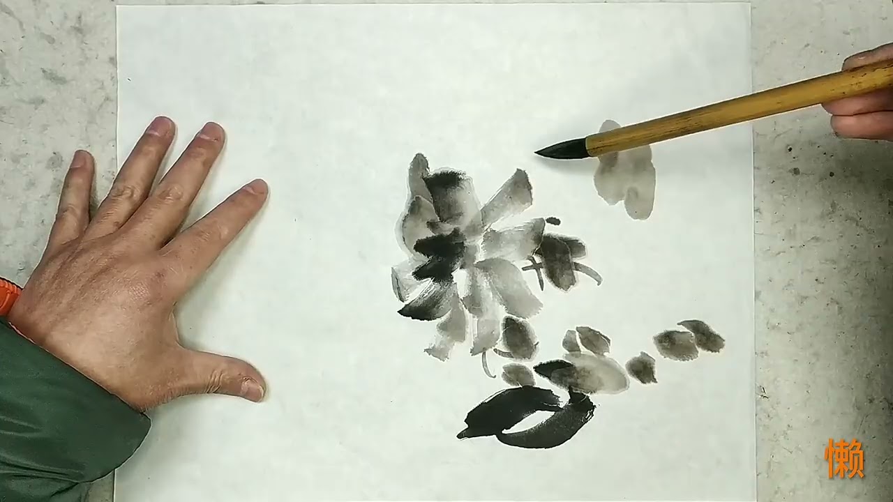 平安才是真富贵，古人的智慧通过这张墨牡丹传达给你了