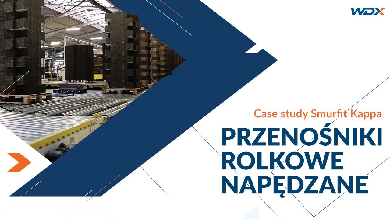 Przenośniki rolkowe napędzane | Czym zastąpić wózki widłowe? Smurfit Kappa Polska Sp. z o.o.