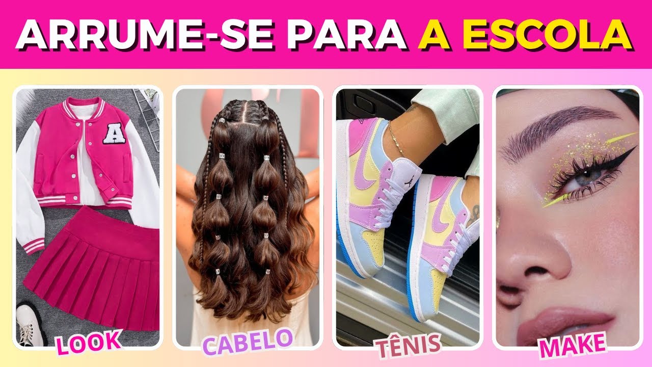 MONTE SEU LOOK DOS SONHOS PARA IR À ESCOLA! 💗📚| Jogo das Escolhas #giragiraquiz