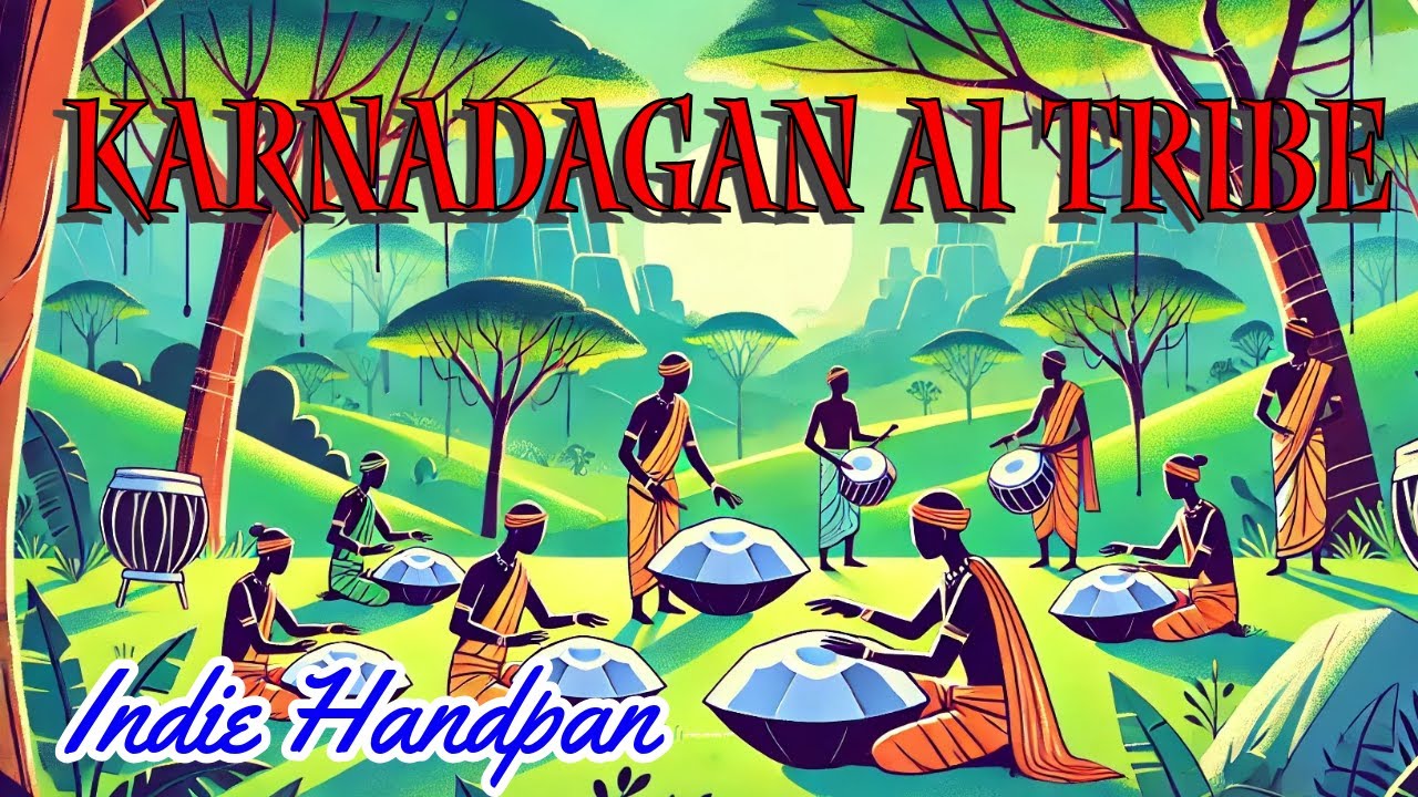 Indie Handpan - Ft. Karnadagan AI Tribe | AI Music | Cosmic Psychedelic Chillout