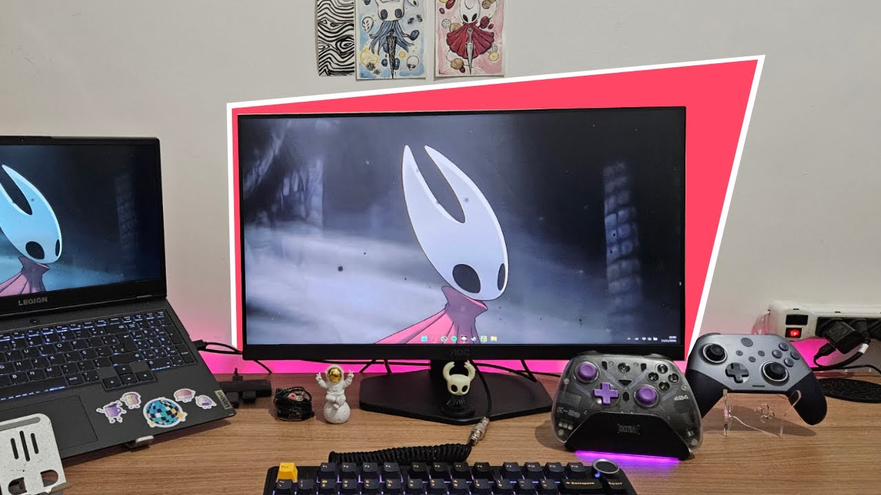 COMPREI O MELHOR MONITOR GAMER BARATO - Unboxing e Review AOC 24G4/P