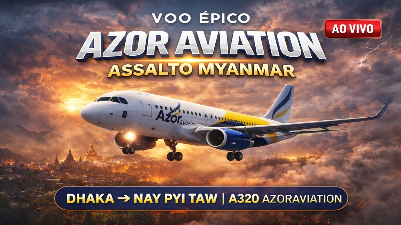 Volta ao Mundo #68 – VGHS → VYNT | A320 AzorAViation | MSFS 2024