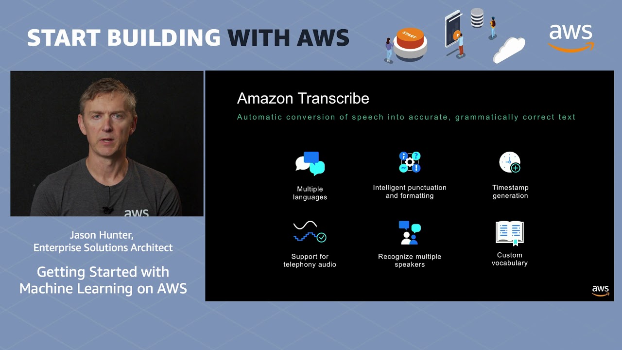 AWS Quick Start - Build Intelligent Applications with Machine Learning on AWS