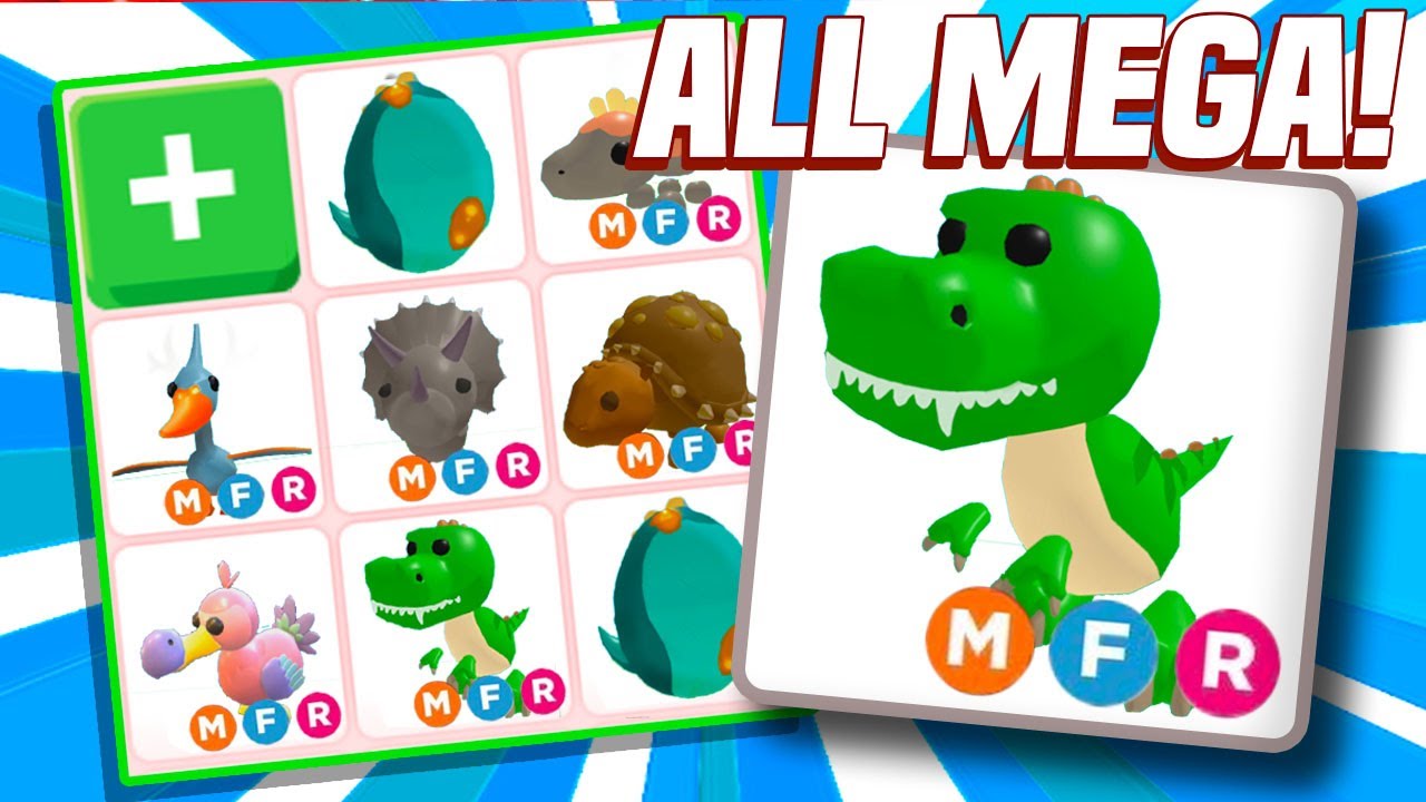 Adopt Me All Mega Neon Fossil Egg Pets! Adopt Me Dino Update