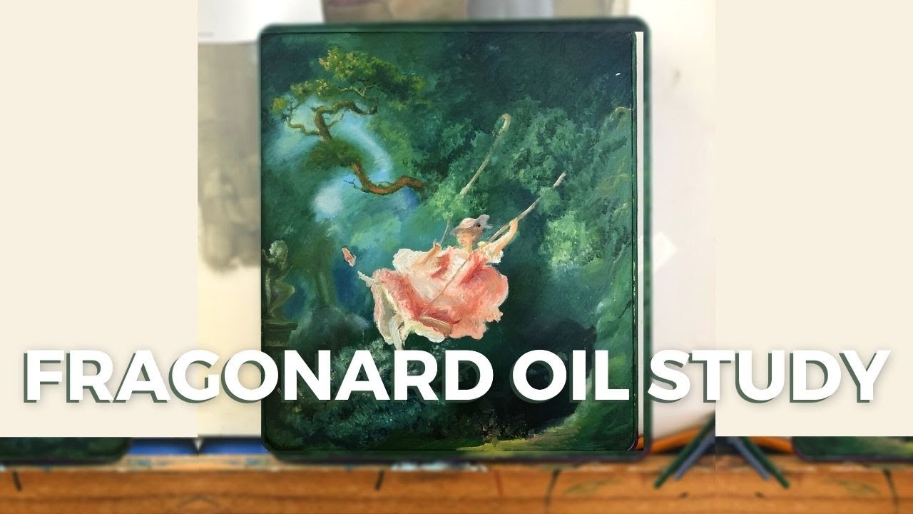 Study of Jean-Honoré Fragonard's The Swing | Rococo Oil Painting Study (french w/ english subtitles)