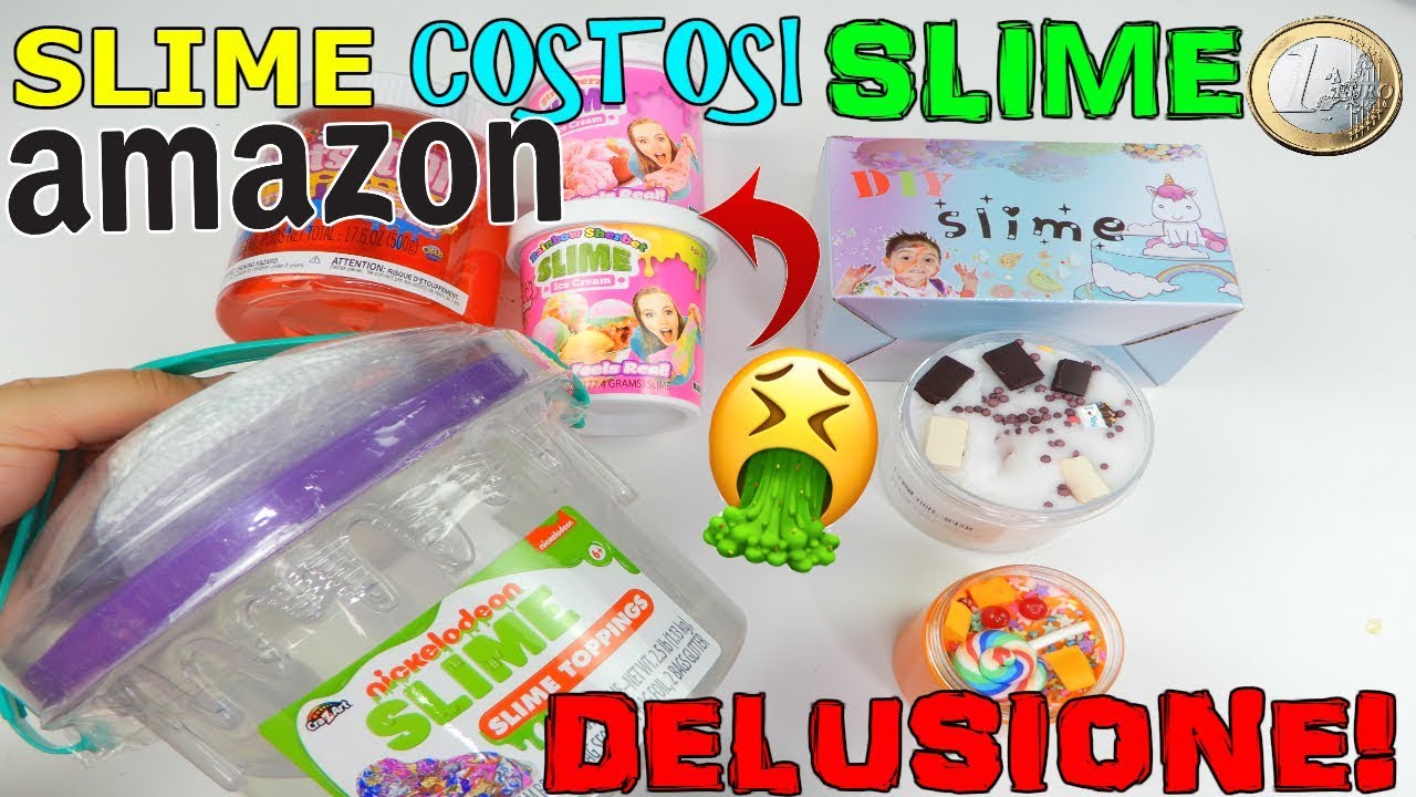 SLIME CIBO molto COSTOSI da AMAZON AMERICA contro SLIME DA 1 EURO! CHE DELUSIONE!