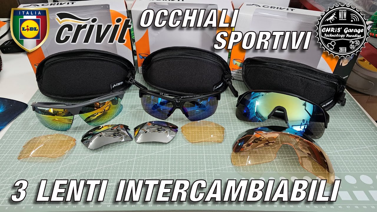 Come sono gli Occhiali sportivi CRIVIT della LIDL a 4,99 € ? sono certificati ? con 3 lenti anti UV
